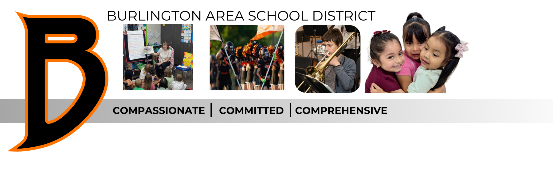 Burlington Area School District web banner